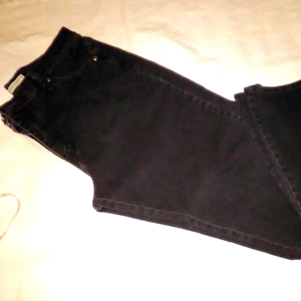 LEE WOMEN’S JEANS RELAXED STRAIGHT LEG 14 LONG BLACK